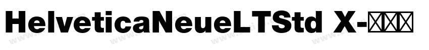 HelveticaNeueLTStd X字体转换